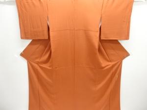 草木染　織柄色無地着物